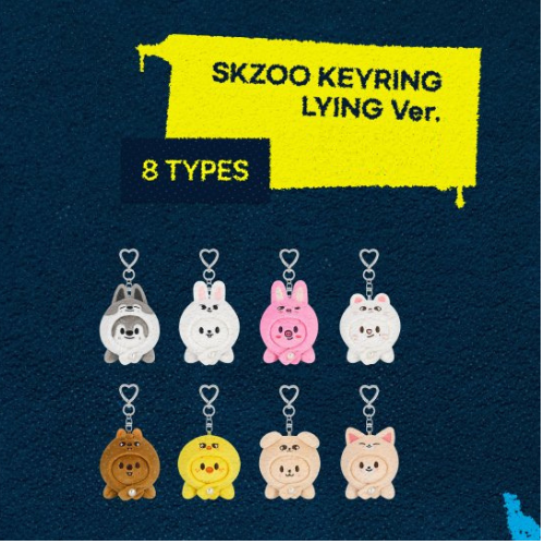 (PRE-ORDER) STRAYKIDS (DOMINATE) POP-UP - SKZOO KEYRING LYING VER.