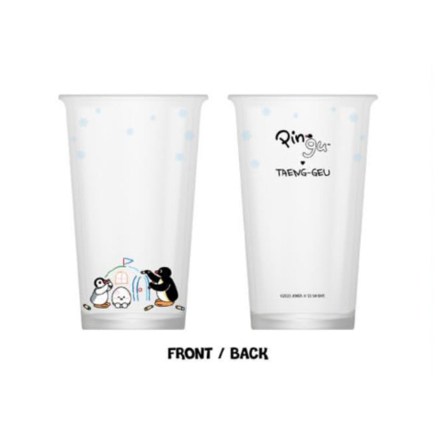 (PRE-ORDER) TAEYEON PINGU meets TAENG-GEU POP-UP STORE - GLASS CUP