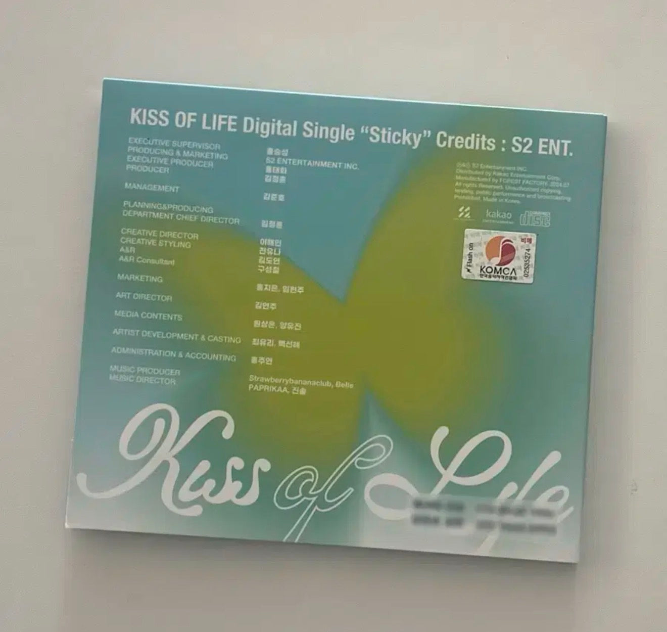 Kiss of Life – “Sticky” (Signed Limited Edition)