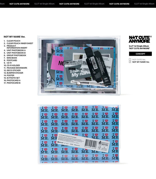 (PRE-ORDER) ILLIT – NOT CUTE ANYMORE (Big Photocard Ver.)