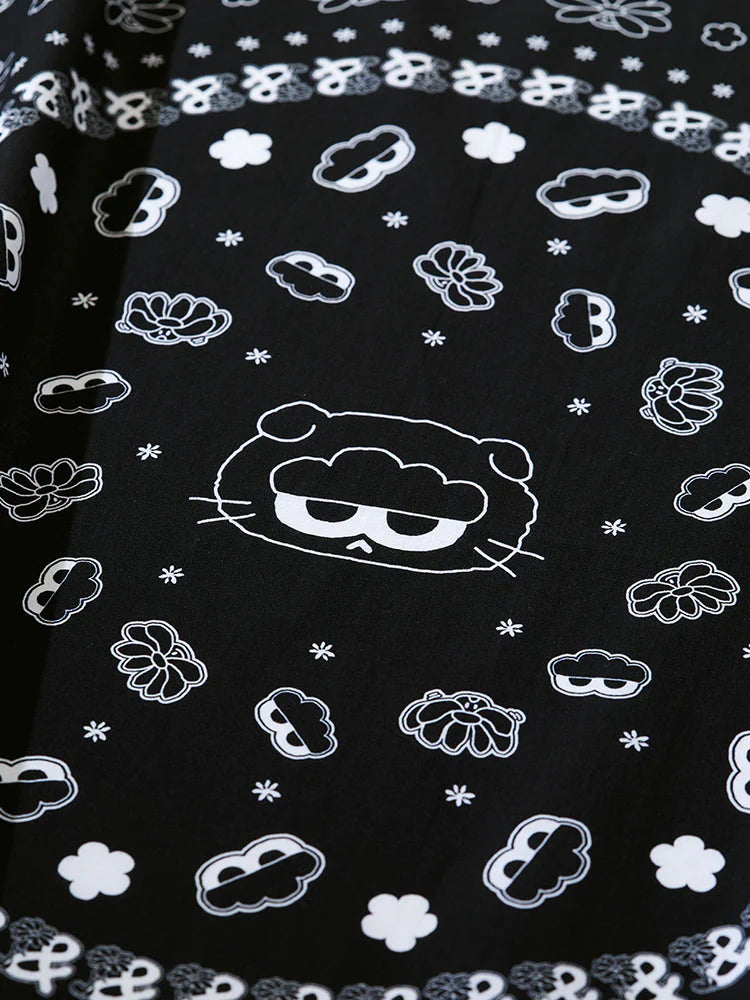 ZO&FRIENDS: ZOA Black Cotton Scarf