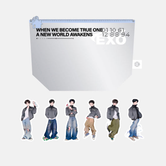 (PRE-ORDER) EXO FANMEETING <EXO’verse> - POUCH + STICKER SET