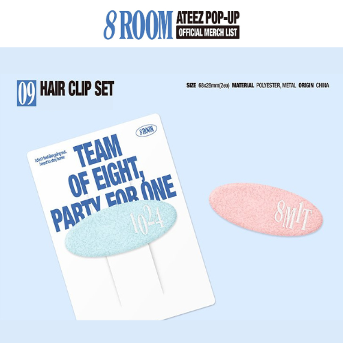 (PRE-ORDER) ATEEZ 8ROOM POP-UP - HAIR CLIP SET