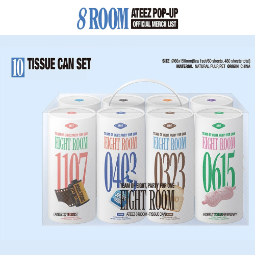 (PRE-ORDER) ATEEZ 8ROOM POP-UP - TISSUE CAN SET
