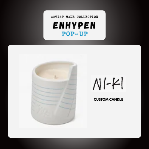 (PRE-ORDER) ENHYPEN Artist-Made Collection Pop-Up - Ni-Ki - Custom Candle