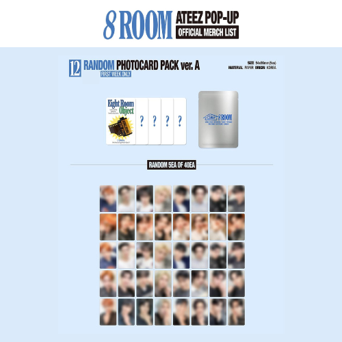 (PRE-ORDER) ATEEZ 8ROOM POP-UP - PHOTOCARD PACK