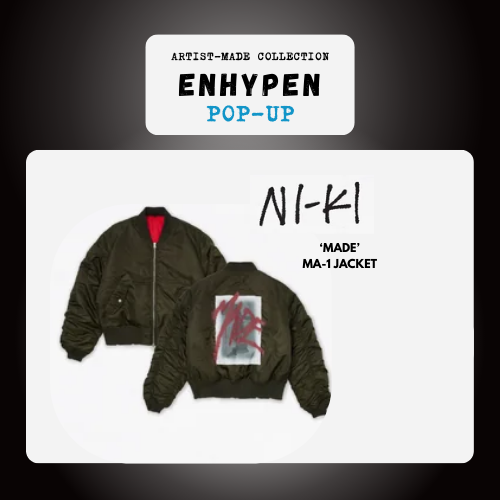 (PRE-ORDER) ENHYPEN Artist-Made Collection Pop-Up - Ni-Ki - “Made” MA-1 Jacket