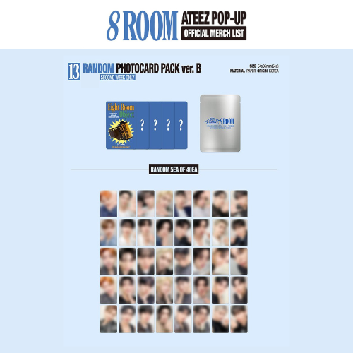 (PRE-ORDER) ATEEZ 8ROOM POP-UP - PHOTOCARD PACK