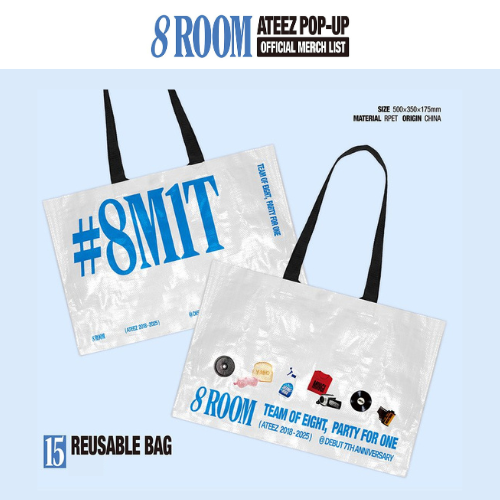 (PRE-ORDER) ATEEZ 8ROOM POP-UP - REUSABLE BAG