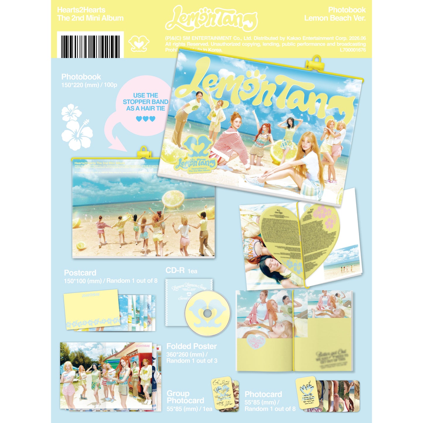 (PRE-ORDER) Hearts2Hearts [Lemon Tang] (Photobook Ver.)