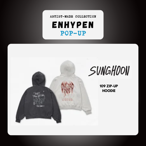 (PRE-ORDER) ENHYPEN Artist-Made Collection Pop-Up - Sunghoon 109 Zip-Up Hoodie