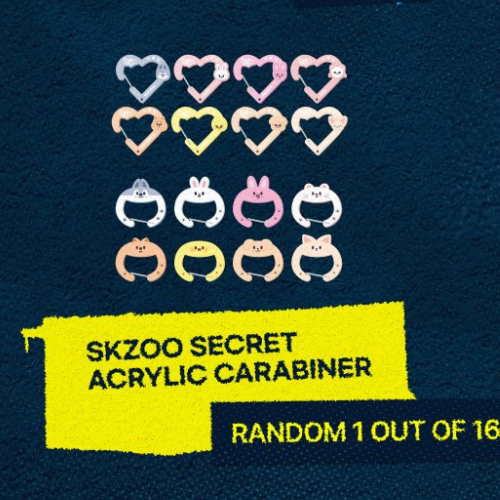 (PRE-ORDER) STRAYKIDS (DOMINATE) POP-UP - SKZOO SECRET ACRYLIC CARABINER
