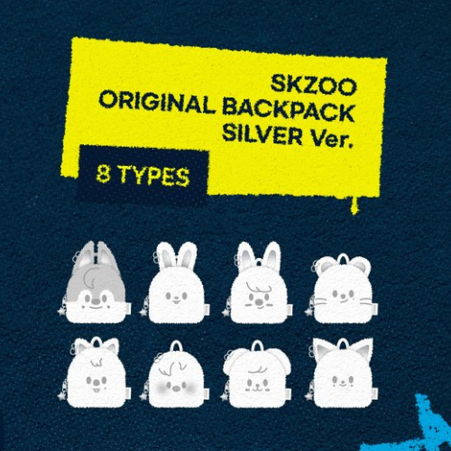 (PRE-ORDER) STRAYKIDS (DOMINATE) POP-UP - SKZOO ORIGINAL BACKPACK SILVER VER.