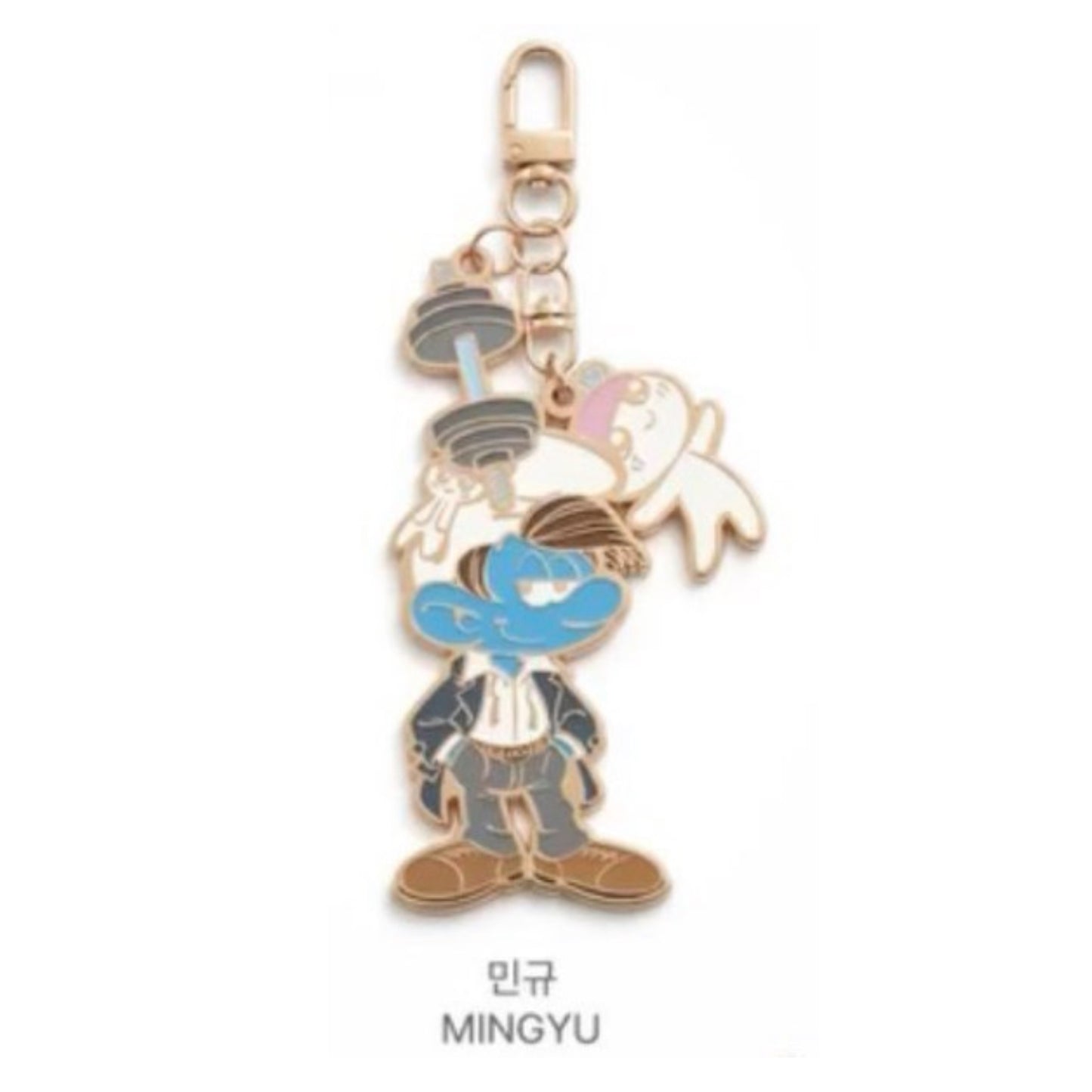 (PRE-ORDER) SEVENTEEN x THE SMURFS x ISAAC TOAST - KEYRING (RANDOM)