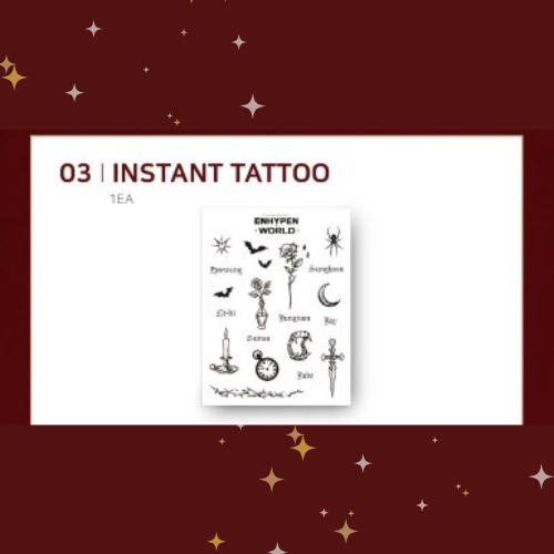 (PRE-ORDER) ENHYPEN WORLD POP-UP STORE - INSTANT TATTOO