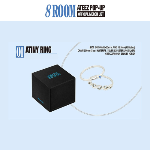 (PRE-ORDER) ATEEZ 8ROOM POP-UP - ATINY RING