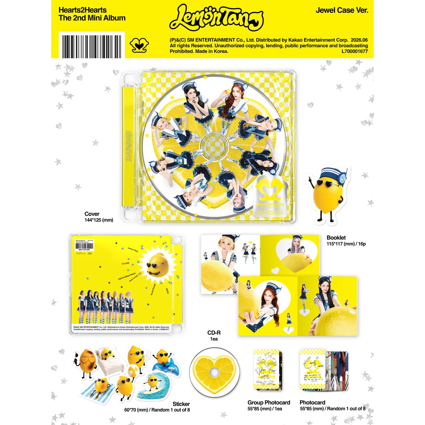 (PRE-ORDER) Hearts2Hearts [Lemon Tang] (Jewel Case Ver.)