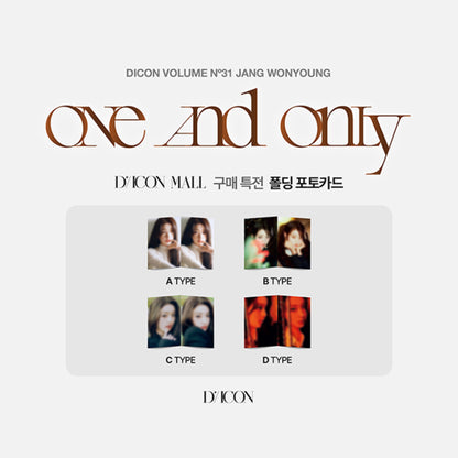 (PRE-ORDER) DICON VOLUME N°31 JANG WONYOUNG ONE AND ONLY