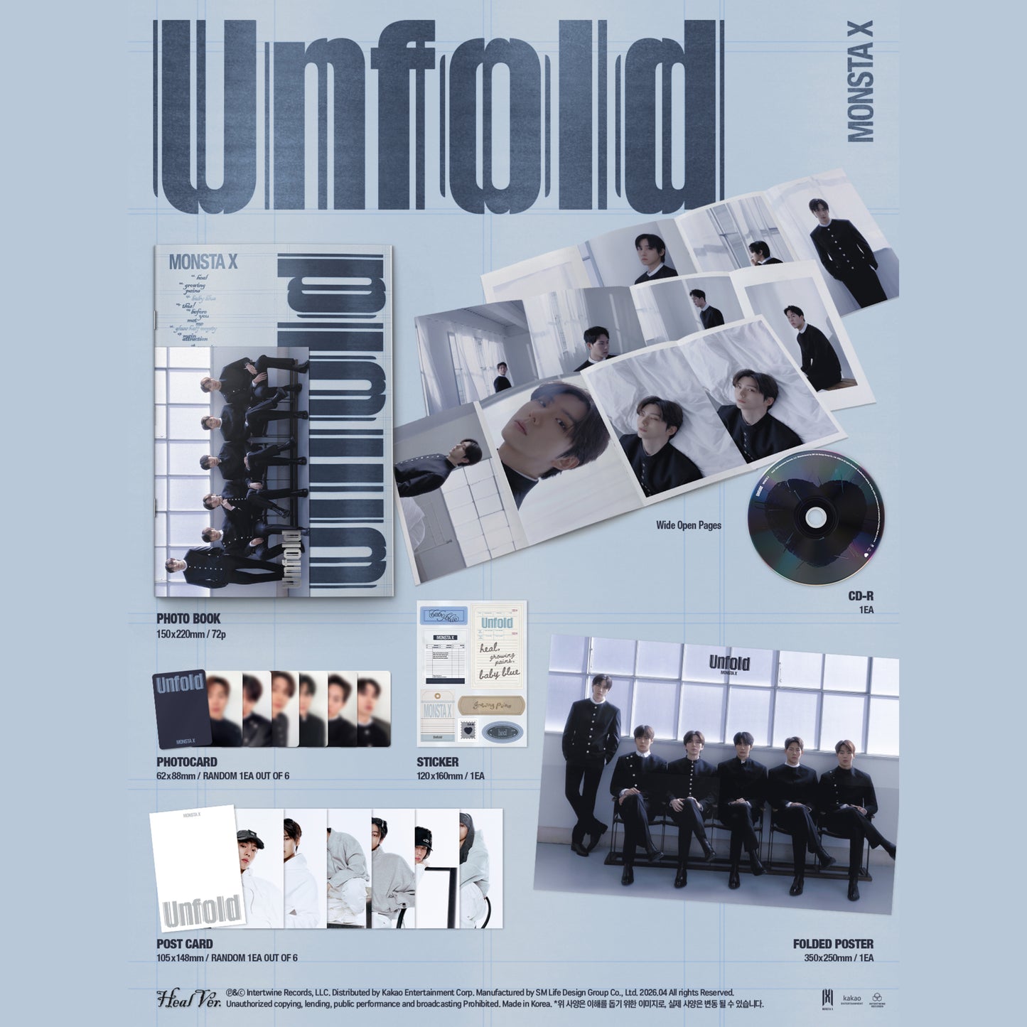 (Pre-Order) MONSTA X - English Album [Unfold]