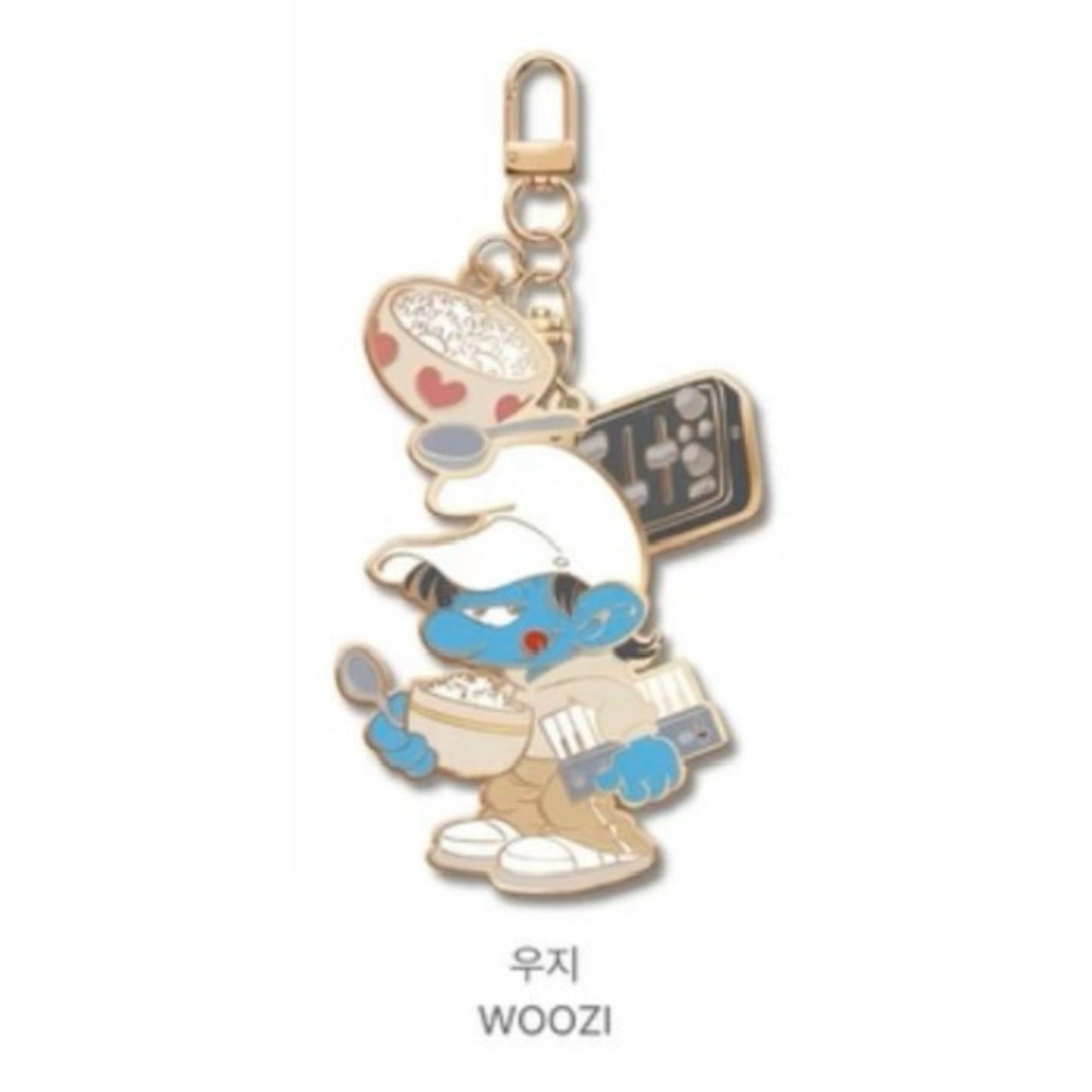(PRE-ORDER) SEVENTEEN x THE SMURFS x ISAAC TOAST - KEYRING (RANDOM)