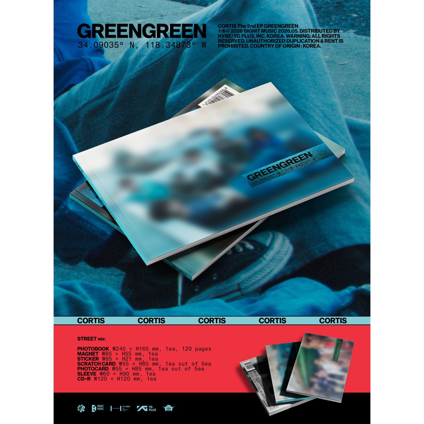 (Pre-Order) CORTIS - 2nd EP Album [GREENGREEN]