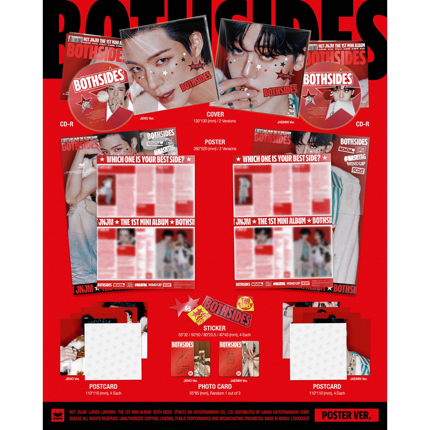 (PRE-ORDER) NCT JNJM [BOTH SIDES] (POSTER Ver.) SET