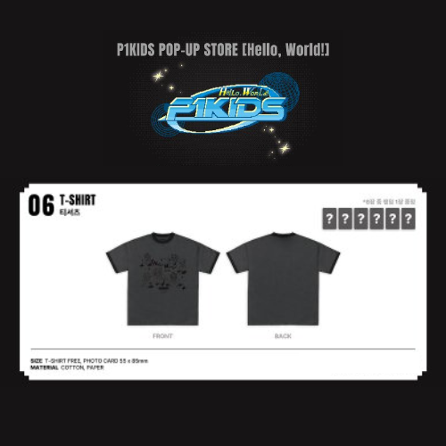 (PRE-ORDER) P1KIDS POP-UP STORE - T-SHIRT