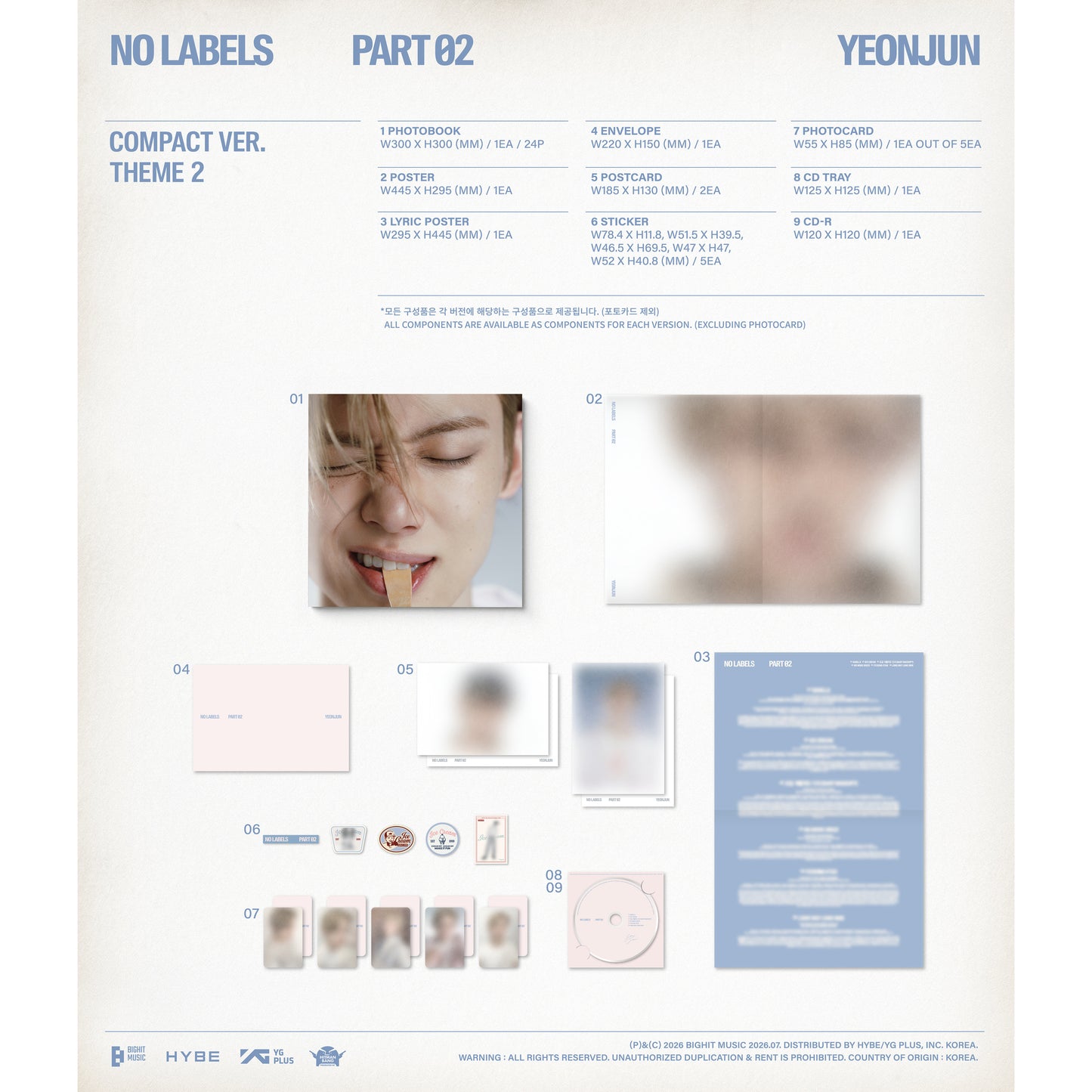 (PRE-ORDER) YEONJUN - [NO LABELS: PART 02] (Compact Ver.)