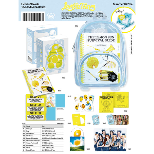 (PRE-ORDER) Hearts2Hearts [Lemon Tang] (Summer Kit Ver.) (Limited Edition)