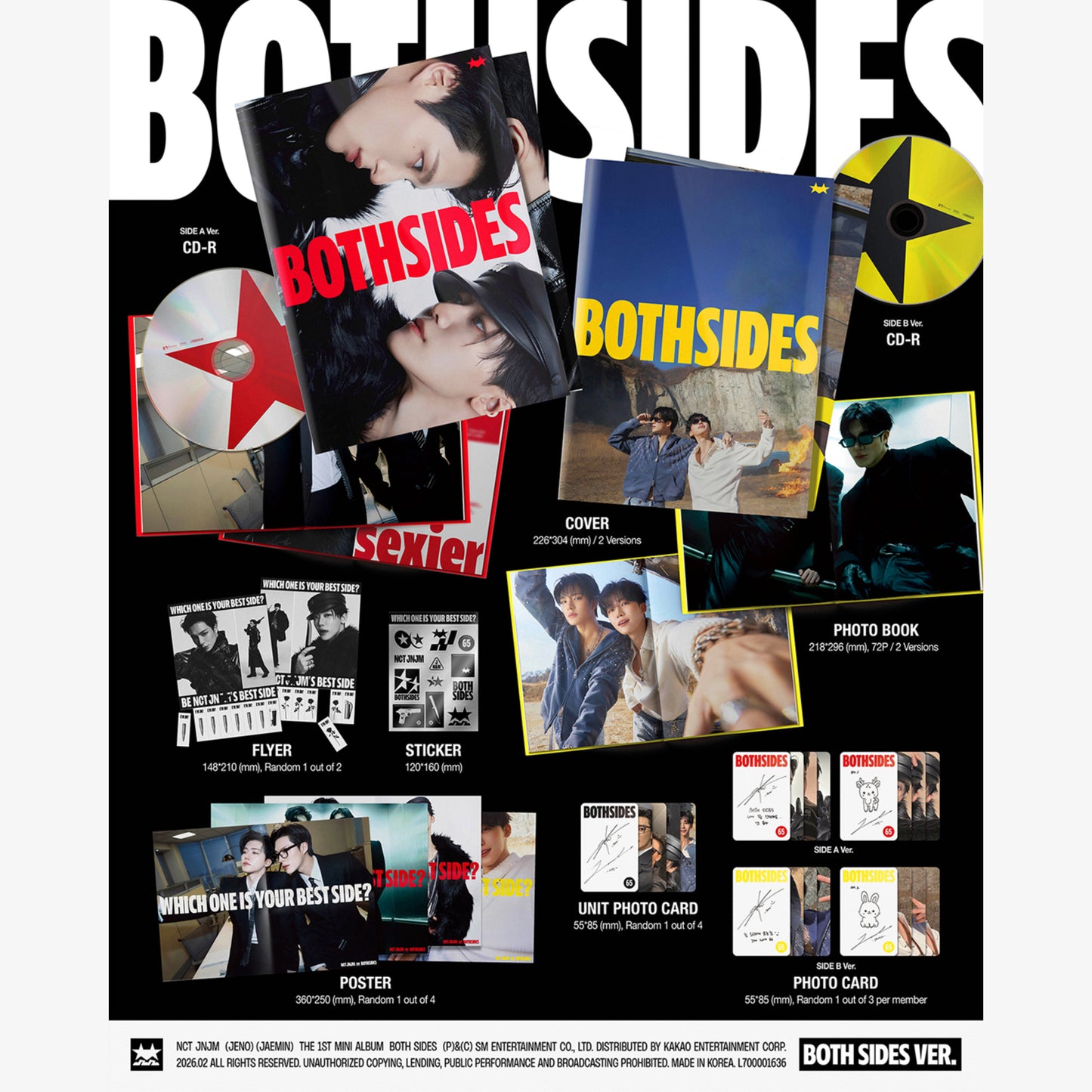 (PRE-ORDER) NCT JNJM [BOTH SIDES] (BOTH SIDES Ver.) SET