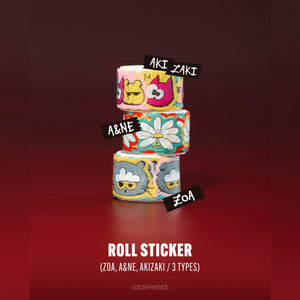 (PRE-ORDER) G-DRAGON x ZO&FRIENDS: ZOAful - ROLL STICKER