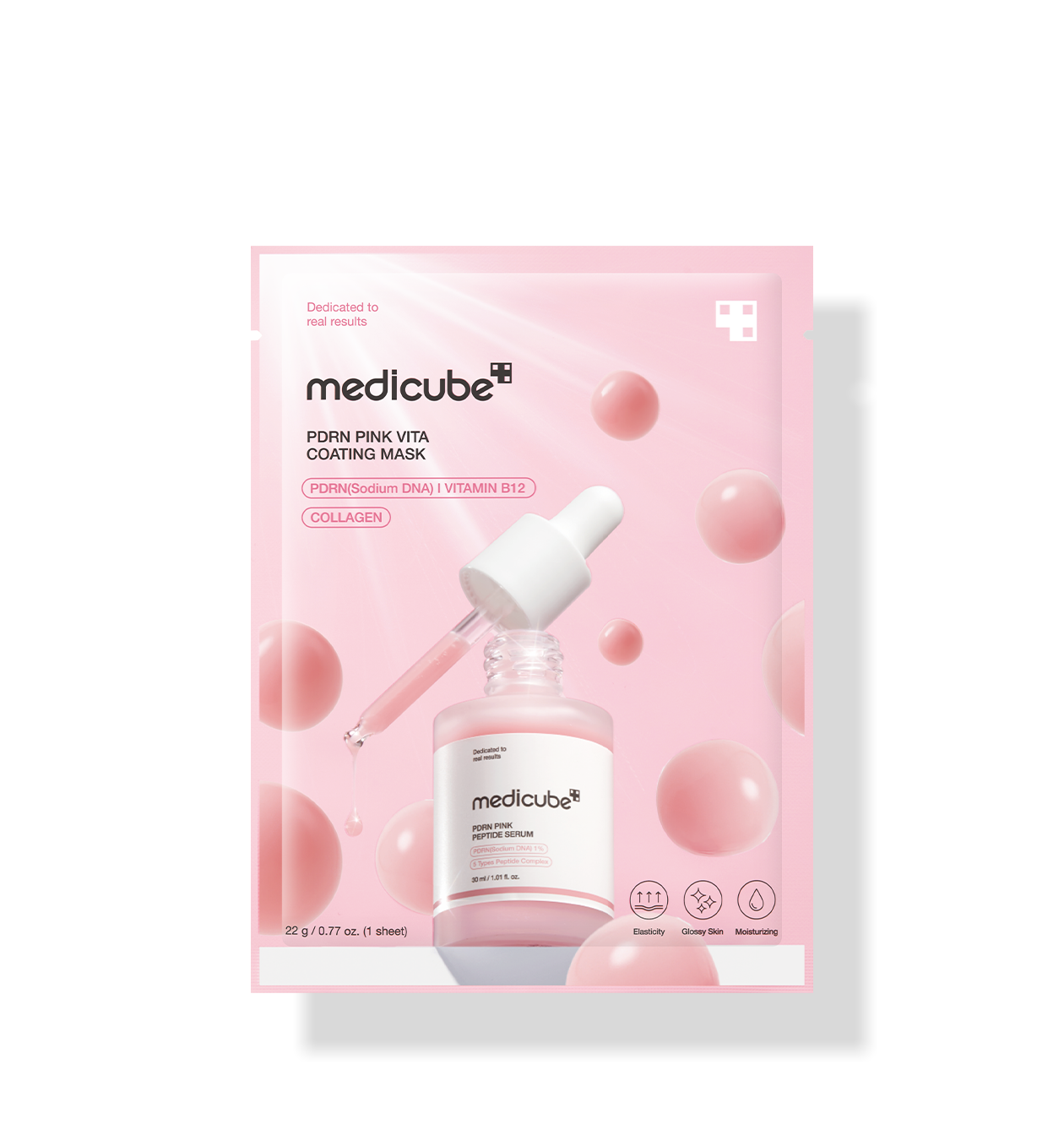 MEDICUBE X FOREVER CHERRY Hair Brush + GIFT PDRN Sheet Mask Set of 5