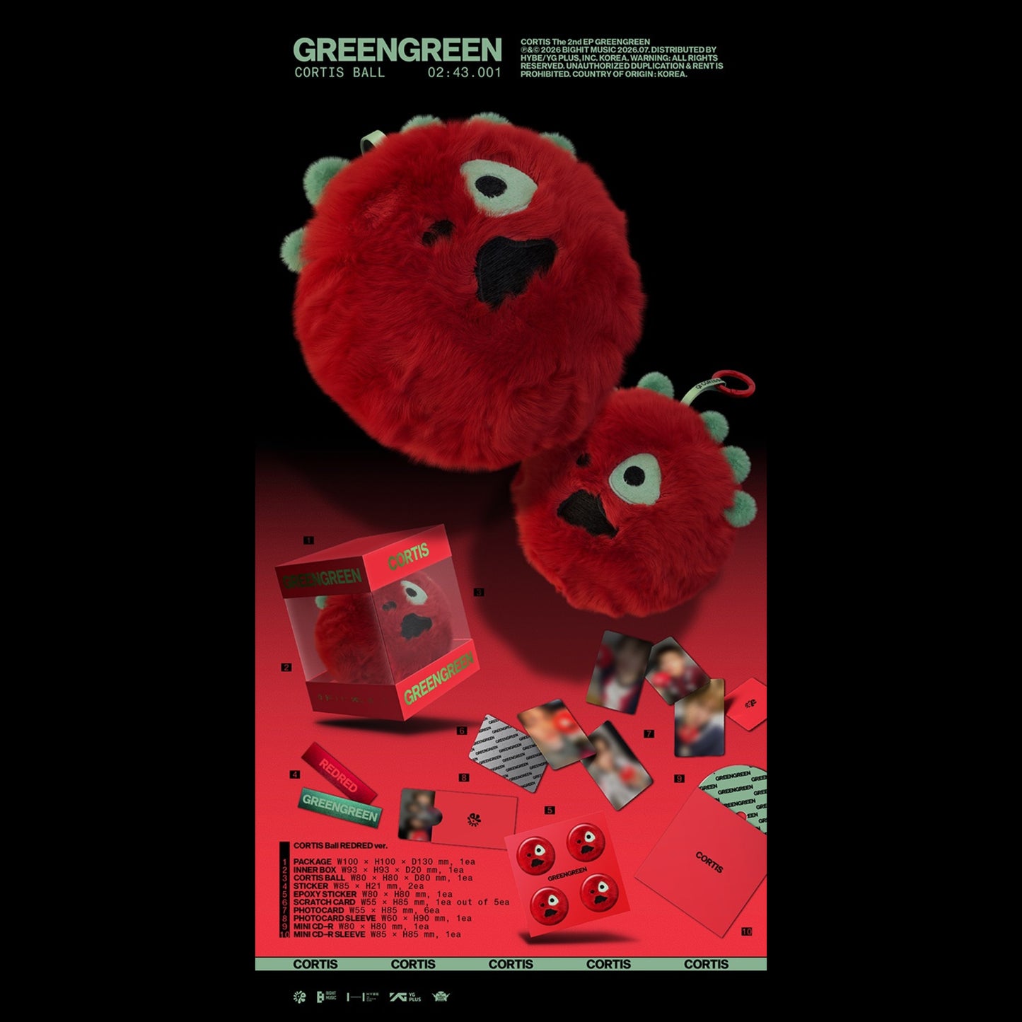 (Pre-Order) CORTIS [GREENGREEN] (CORTIS Ball ver.)