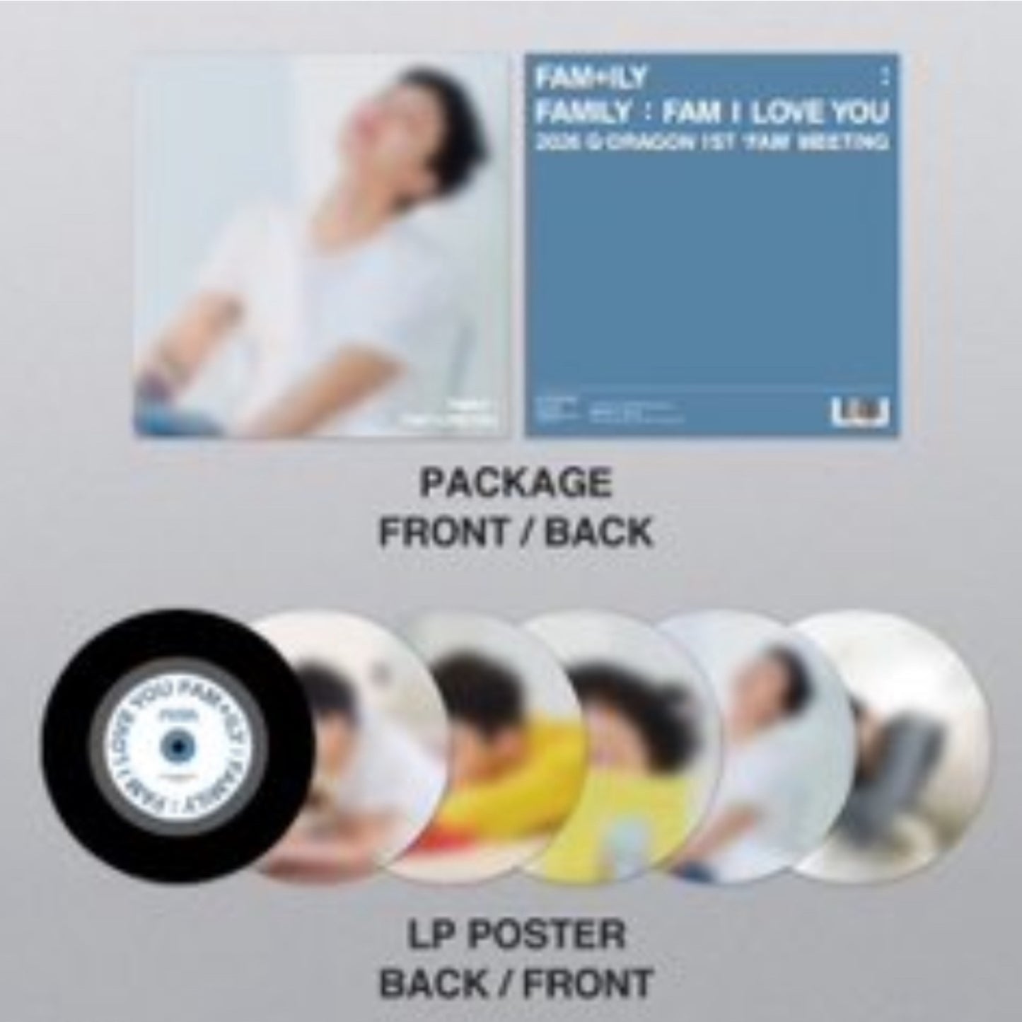 (PRE-ORDER) G-DRAGON FANMEETING MD MERCH - LP POSTER SET
