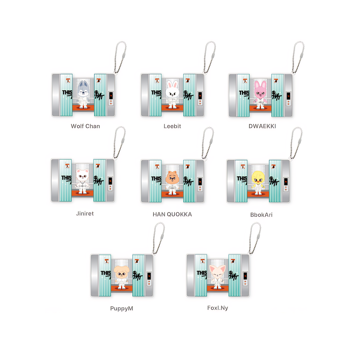 (PRE-ORDER) Stray Kids 'THIS & THAT' POP-UP - CAPSULE KEYRING