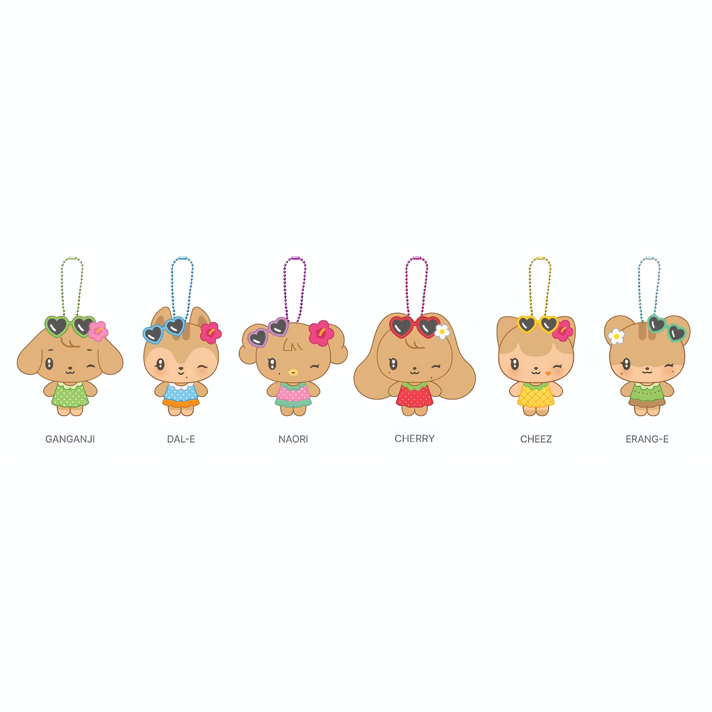 (PRE-ORDER) IVE x MINIVE - RANDOM TANNING PLUSH KEYRING