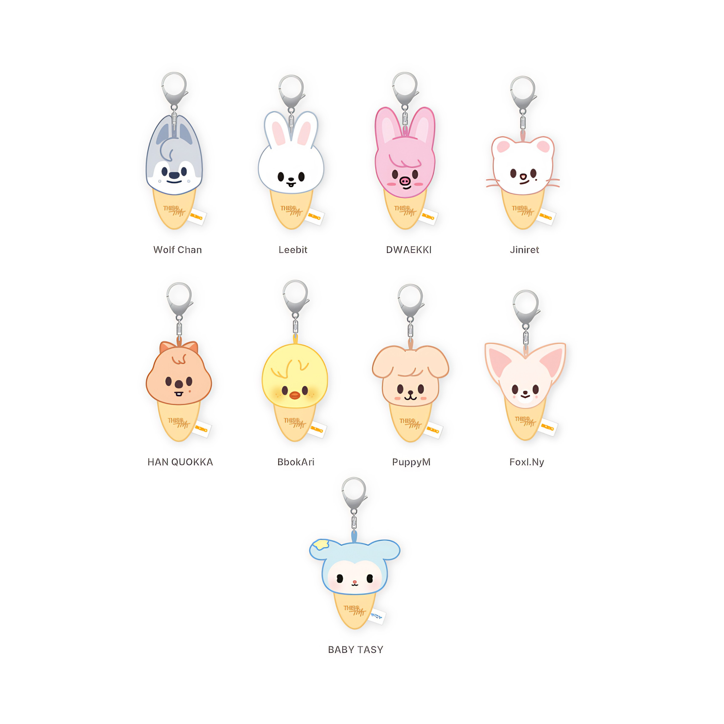(PRE-ORDER) Stray Kids 'THIS & THAT' - KEYRING ICECREAM Ver.
