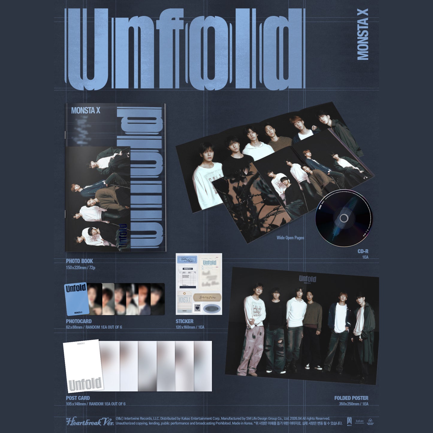 (Pre-Order) MONSTA X - English Album [Unfold]