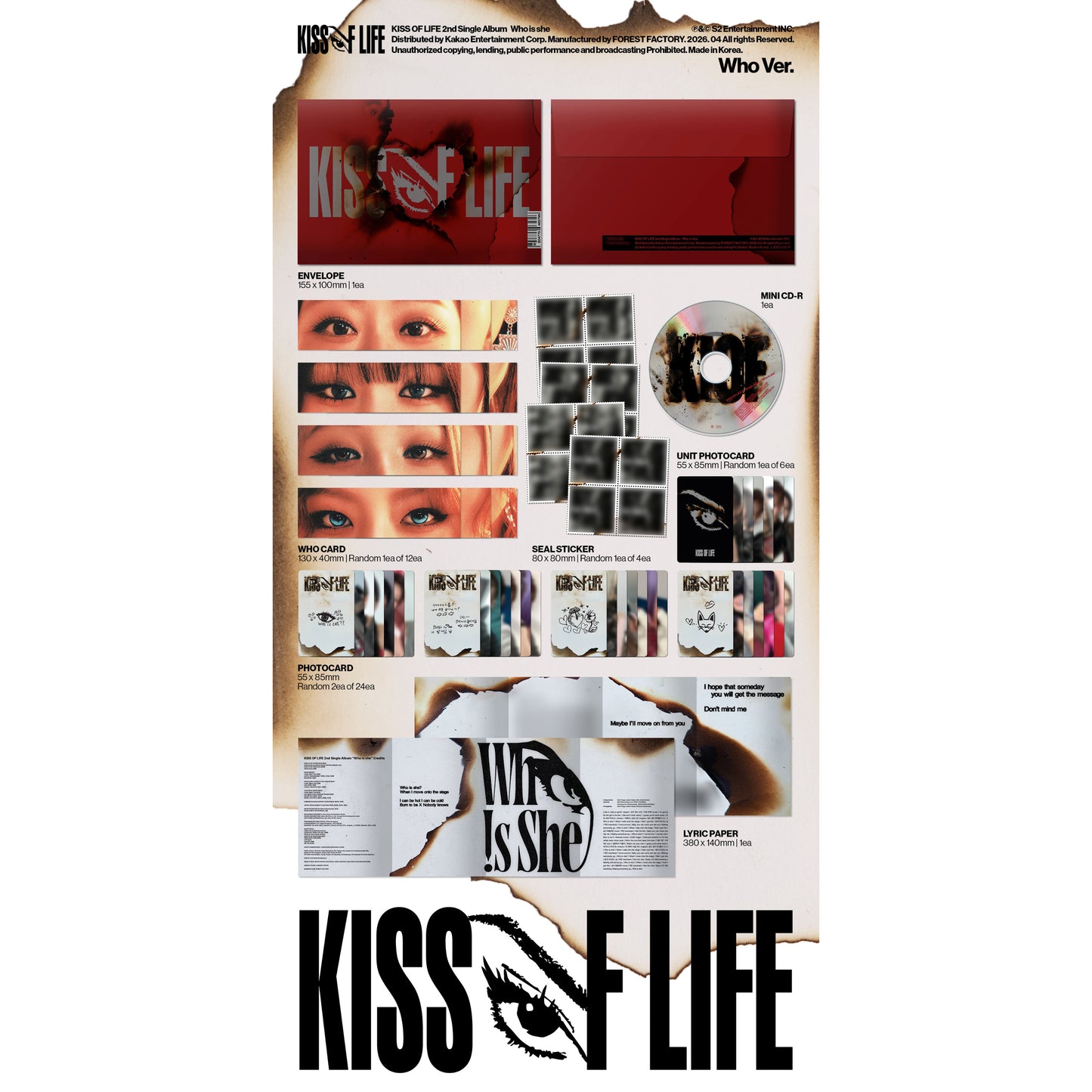 (Pre-Order) KISS OF LIFE [Who is she] (Who Ver.)