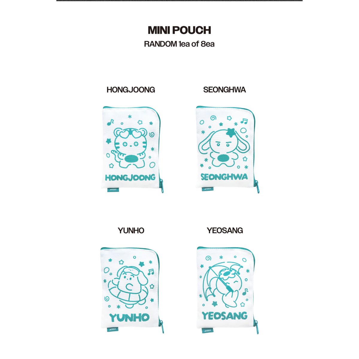 (PRE-ORDER) ATEEZ 8th Anniv: BLUE DRIFT - Mini Pouch