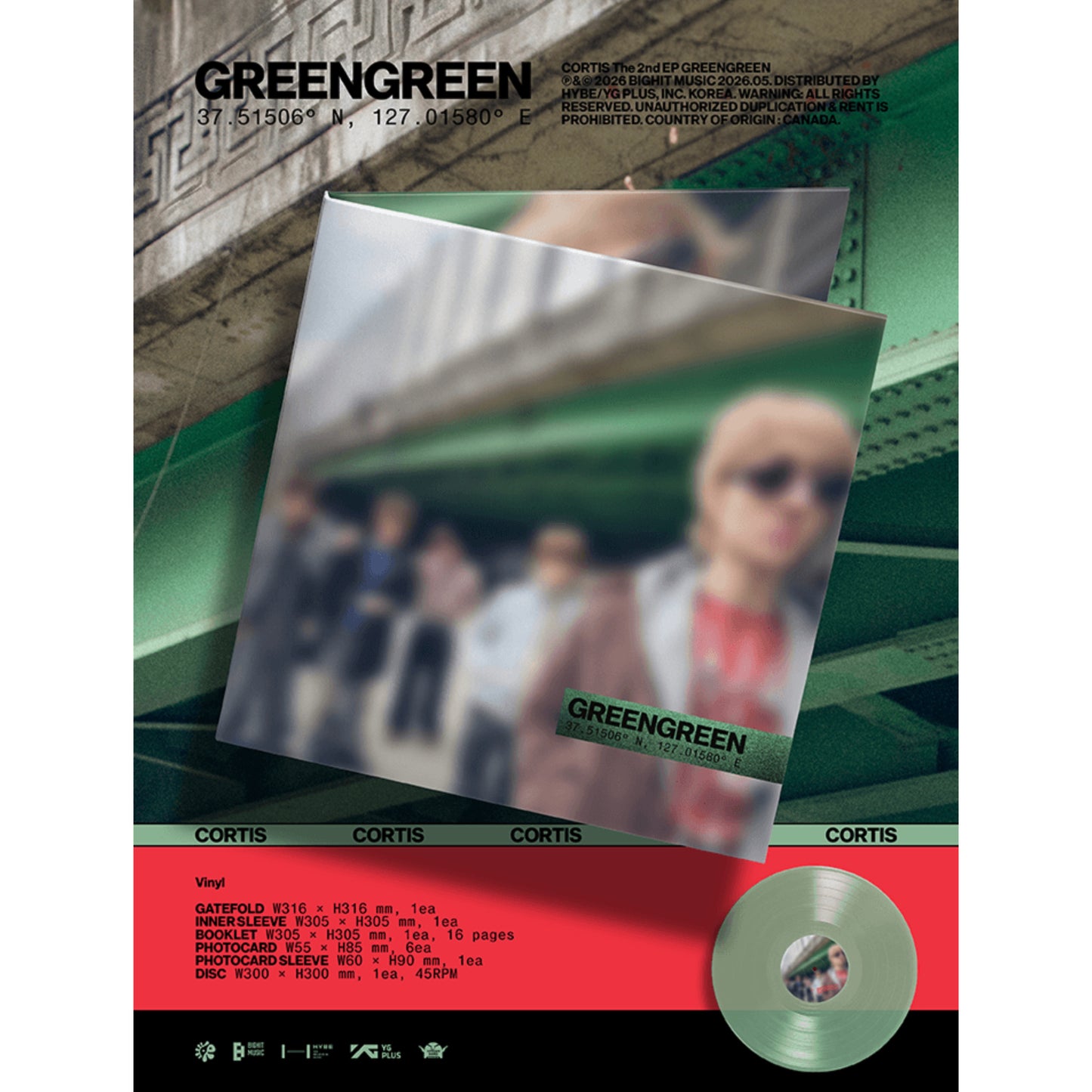 (Pre-Order) CORTIS [GREENGREEN] (Vinyl)