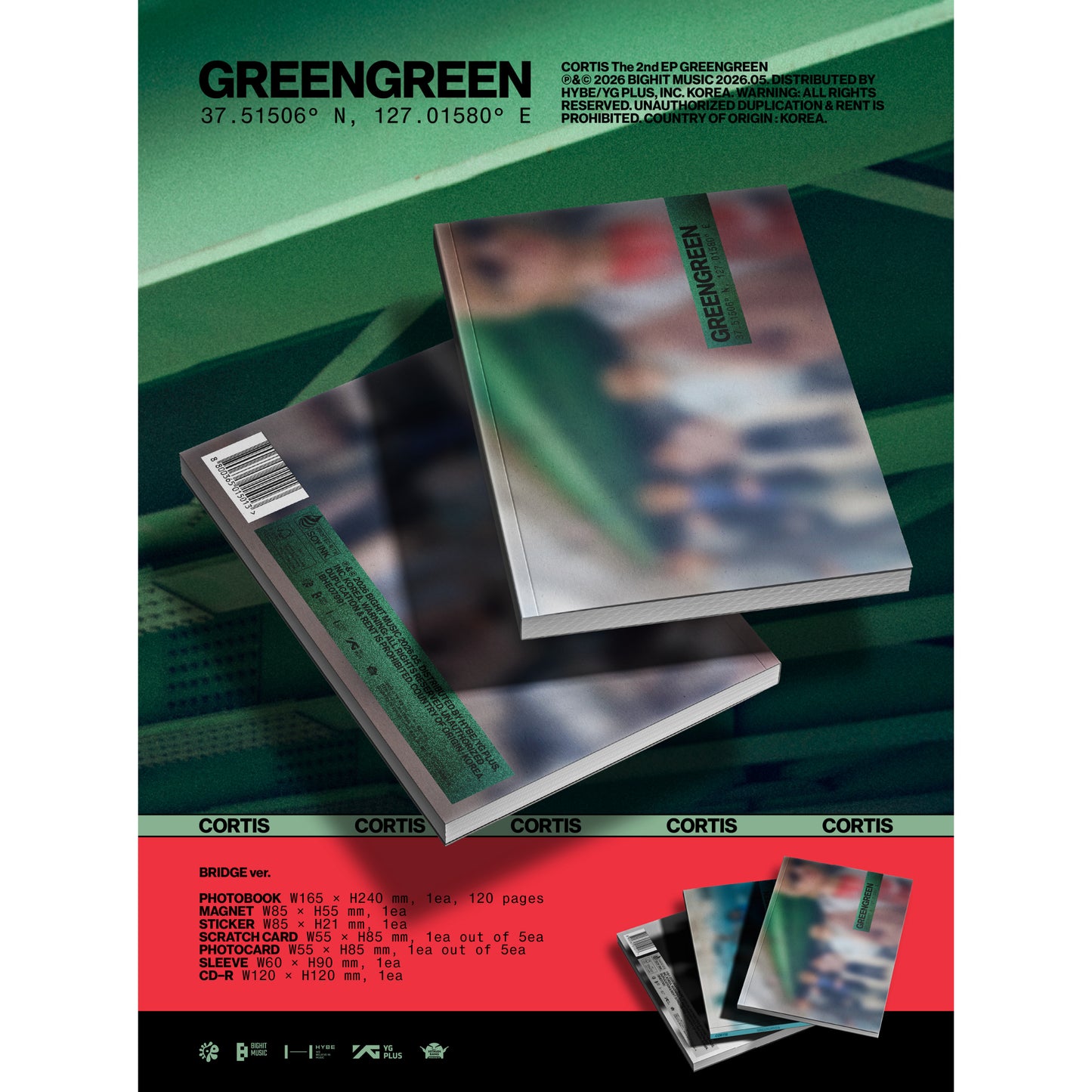 (Pre-Order) CORTIS - 2nd EP Album [GREENGREEN]