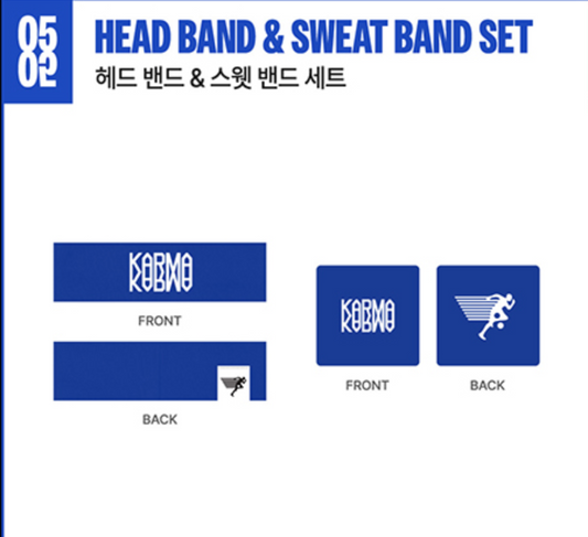 [PRE-ORDER] Head Band & Sweat Band Set Stray Kids – KARMA POP UP MD