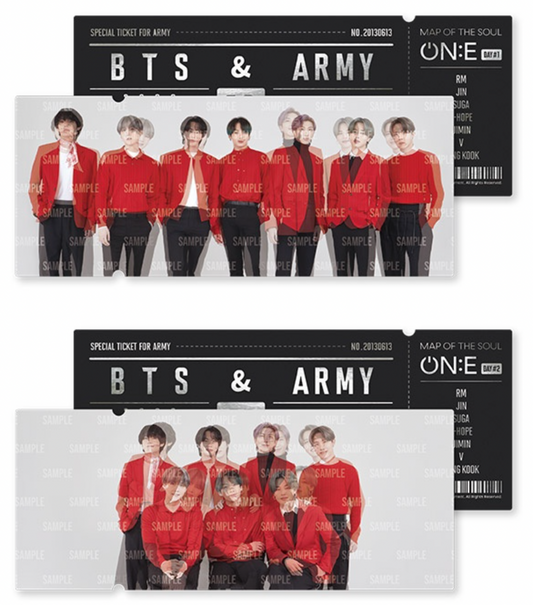 BTS MAP OF THE SOUL ON:E Lenticular Ticket