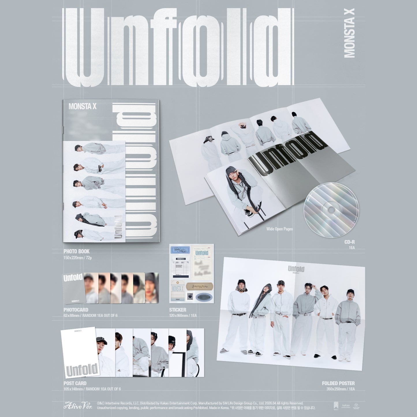 (Pre-Order) MONSTA X - English Album [Unfold]