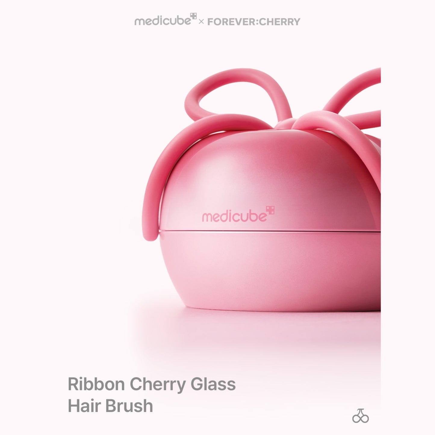 MEDICUBE X FOREVER CHERRY Hair Brush + GIFT PDRN Sheet Mask Set of 5