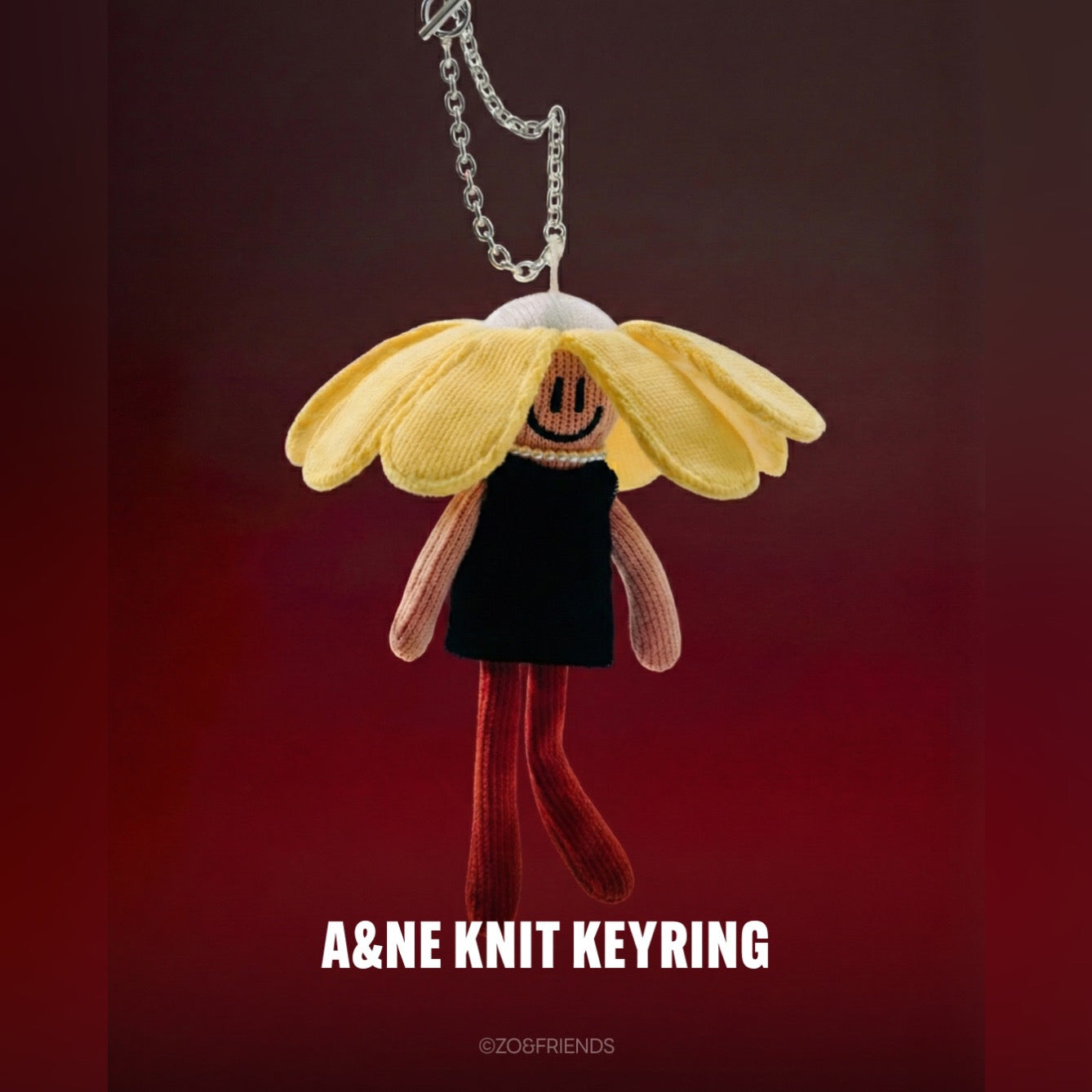 (PRE-ORDER) G-DRAGON x ZO&FRIENDS: ZOAful - A&NE KNIT KEYRING