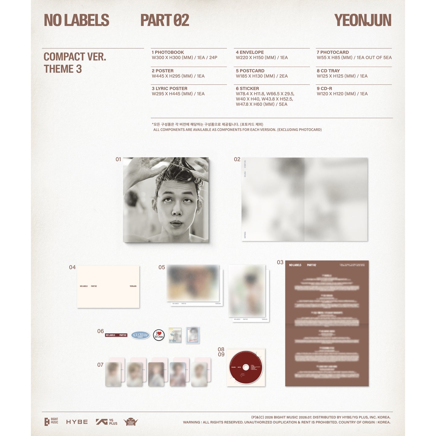 (PRE-ORDER) YEONJUN - [NO LABELS: PART 02] (Compact Ver.)