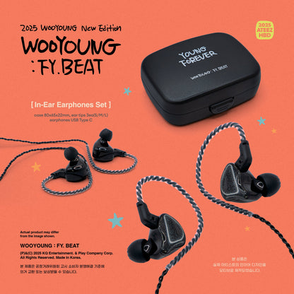 [PREORDER] ATEEZ WOOYOUNG BIRTHDAY - FY. BEAT Earphones & Plush Holder Set
