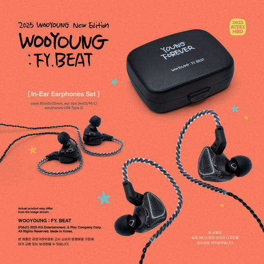 [PREORDER] ATEEZ WOOYOUNG BIRTHDAY - FY. BEAT Earphones & Plush Holder Set